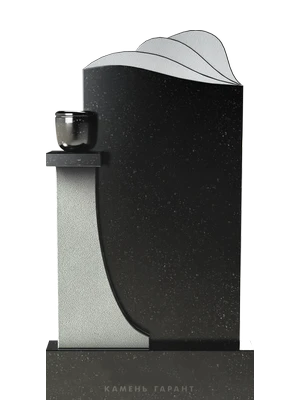 Вертикальный элегантный памятник на могилу из гранита 